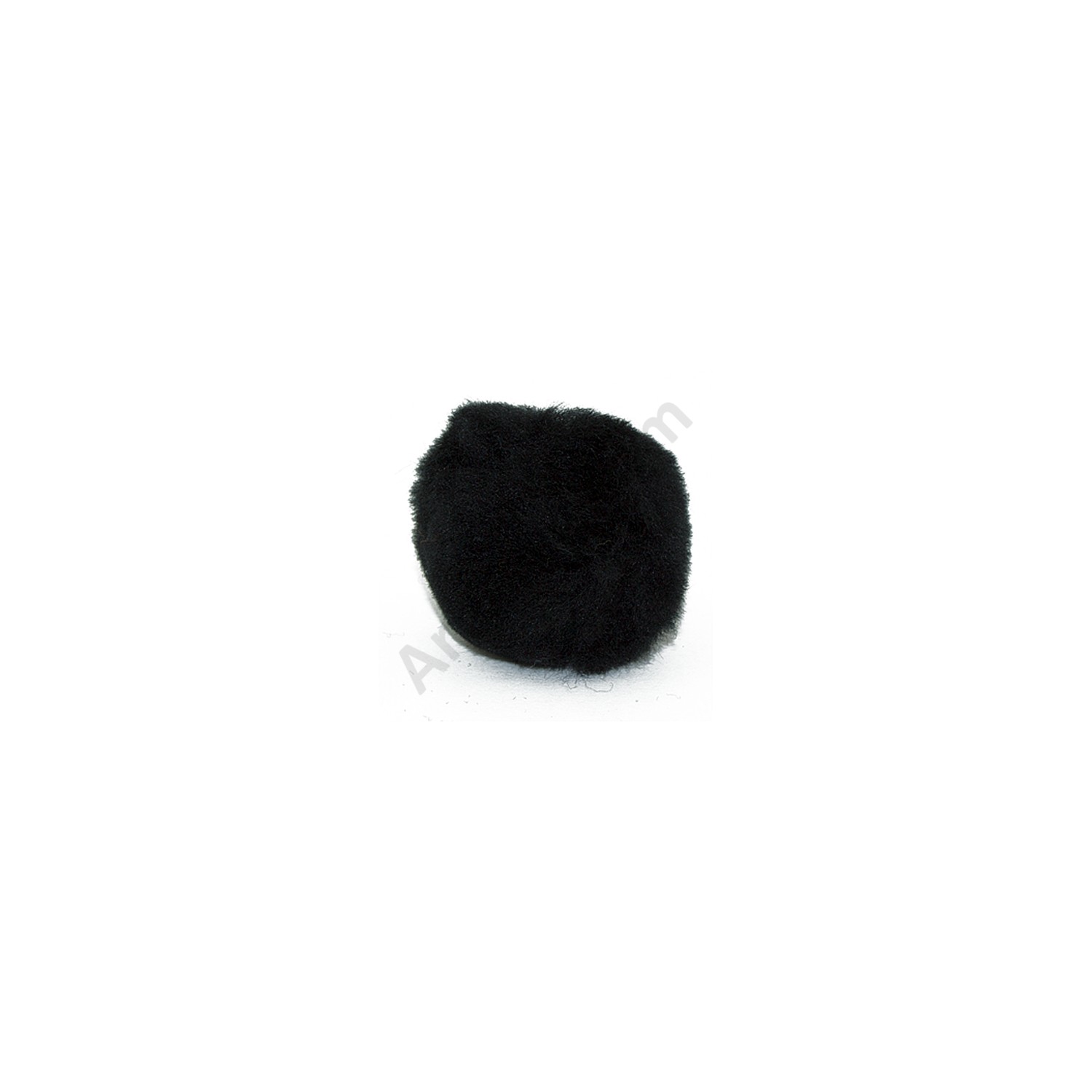1-1/2 inch Black Craft Pom Poms 50 Pieces Pom Pom Balls