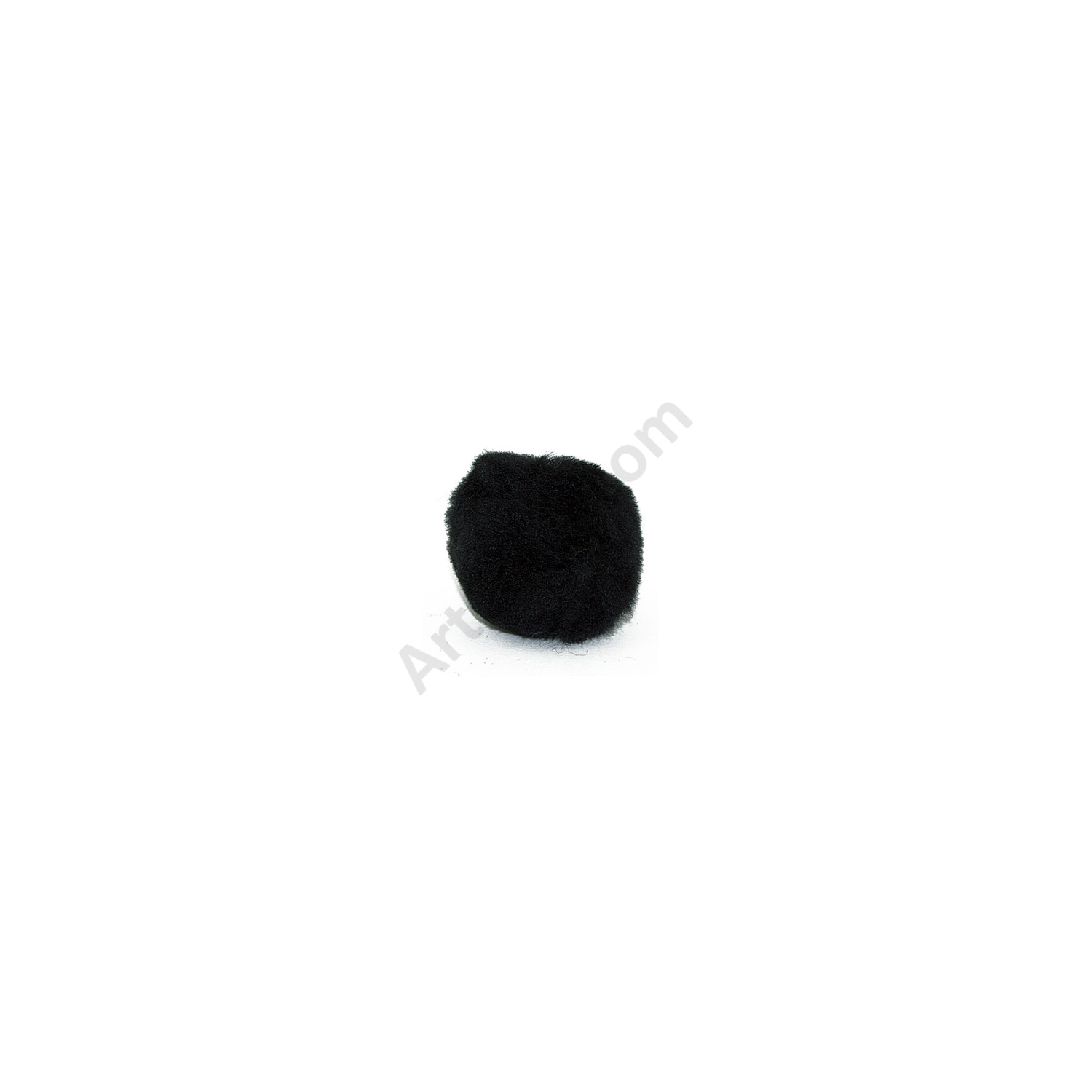 1 inch Black Small Craft Pom Poms 100 Pieces