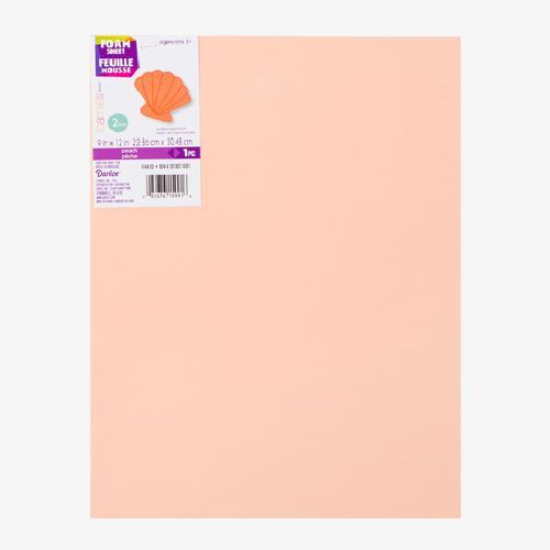 9 x 12 Craft Foam Sheet Peach Flesh 1 Piece