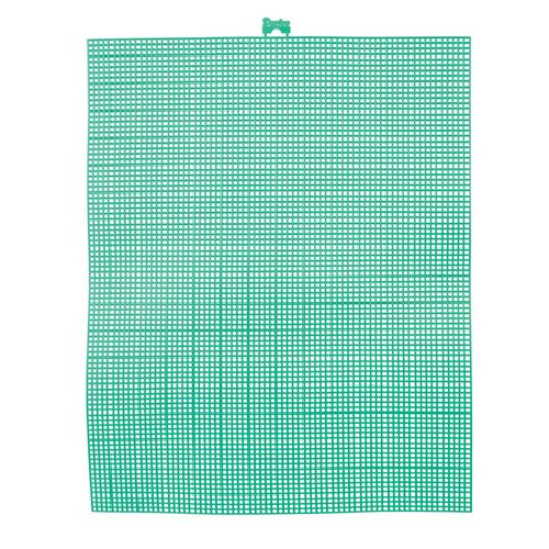 7 Mesh Count Christmas Green Plastic Canvas Sheet