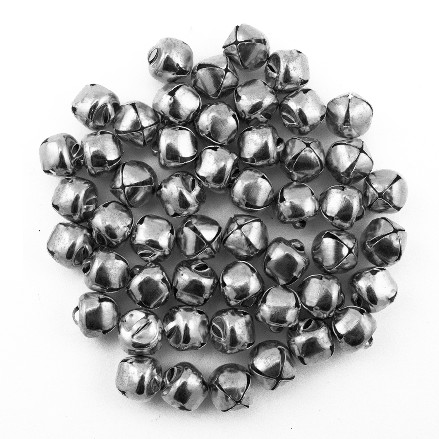 Small Jingle Bells for Crafts 1/2 Inch Silver Craft Bells Bulk Christmas  Bell