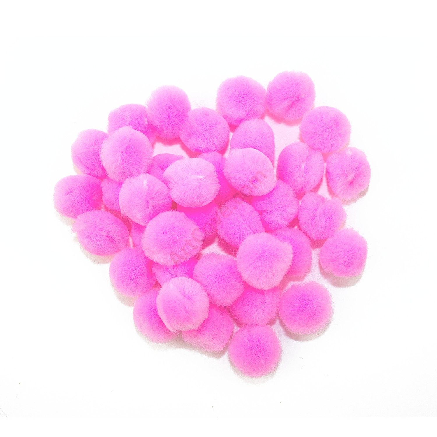 Premium Photo  Top view of colorful pom pom balls forming a square shape  on pink background