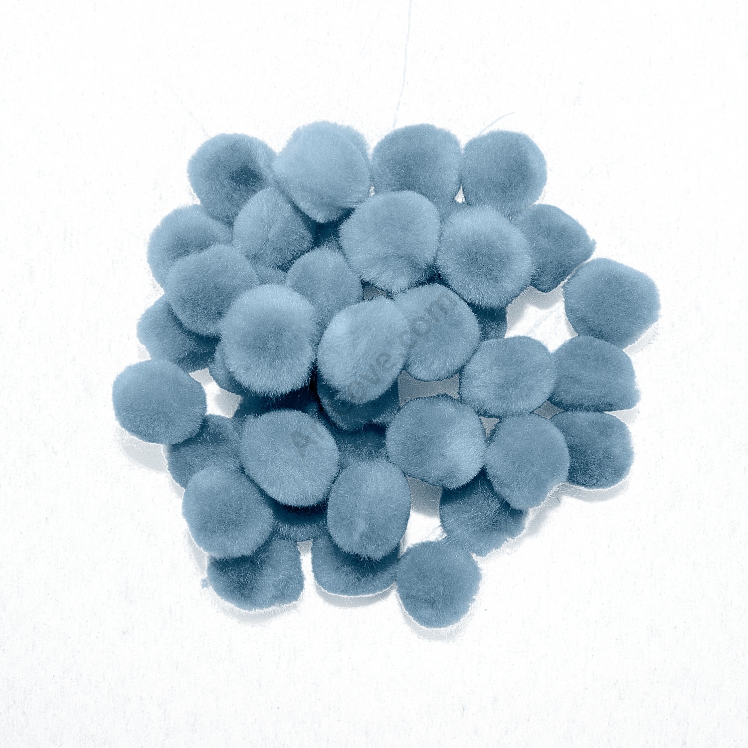 1/2 inch Light Blue Mini Craft Pom Poms 100 Pieces