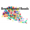 8mm faceted beads