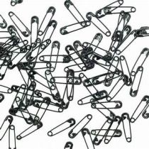 Small Black Safety Pins Bulk Size 00 - 0.75 Inch
