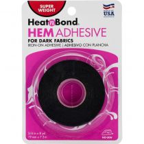HeatnBond Hem Iron-On Adhesive for Dark Fabrics-Super 0.75 inch X 8 yards