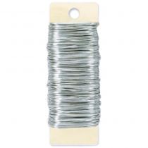 26 Gauge Silver Floral Paddle Wire 4oz
