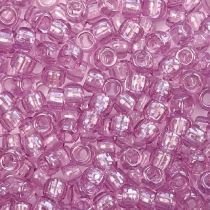Transparent Lavender Pony Beads Bulk