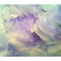 Lavender Fluff Marabo Craft Feathers 14 Grams