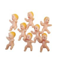 1.25 Inch Miniature Plastic Babies White Skin