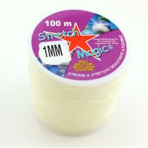 1mm Clear Stretch Magic Bead & Jewelry Cord 100 Meter Roll