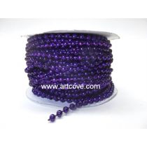 4mm purple mot fused pearls
