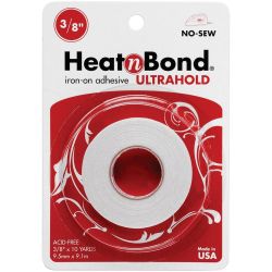 HeatnBond Ultrahold Iron-On Adhesive 0.375 inch X 10 Yards