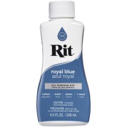Royal Blue Rit Dye Liquid All Purpose 8oz