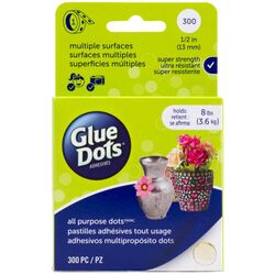 1/2 Inch Glue Dots All Purpose 300 Dots