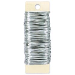 26 Gauge Silver Floral Paddle Wire 4oz