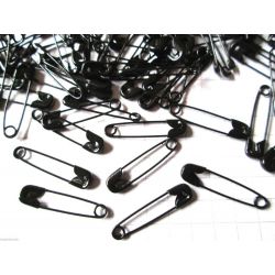 Black Large Safety Pins Bulk Size 3 - 2 Inch 1440 Pieces
