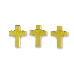 Gold Miniature Acrylic Cross with Dove Charms