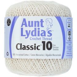 Aunt Lydia's Crochet Thread Antique White 210