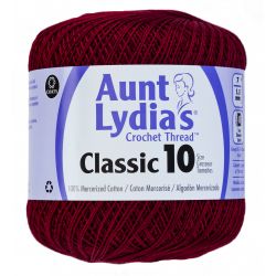 Aunt Lydia's Crochet Thread Burgundy 492