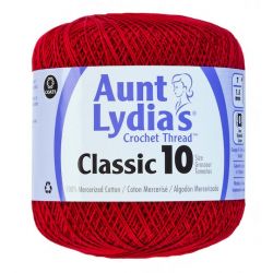 Aunt Lydia's Crochet Thread Cardinal 196