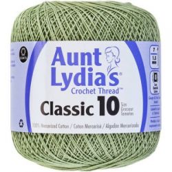 Aunt Lydia's Crochet Thread Frosty Green 661