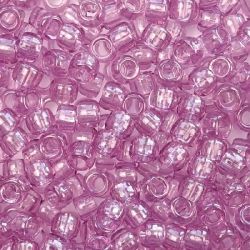 Transparent Lavender Pony Beads Bulk