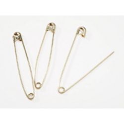 2 inch gold safety pins