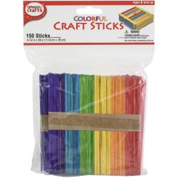 Multi Colored Wood Craft Sticks