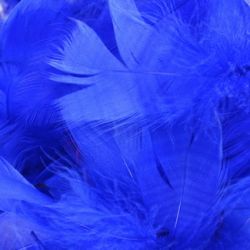 Royal Blue Fluff Marabo Craft Feathers 14 Grams