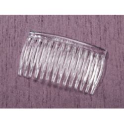 42 X 70mm Clear Plastic Hair Combs 12 Pieces