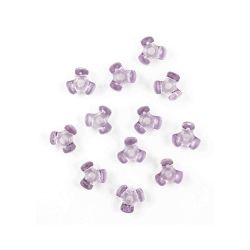 light purple tri beads