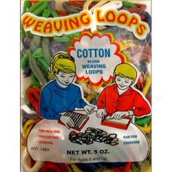 Cotton Weaving Potholder Loops Assorted Colors 5oz.