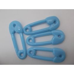 Mini Plastic Blue Diaper Pins