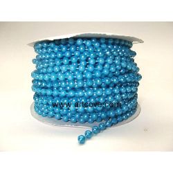 4mm turquoise fused pearls
