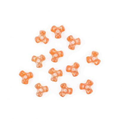 orange tri beads