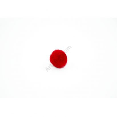 red craft pom pom balls bulk .75 inches single