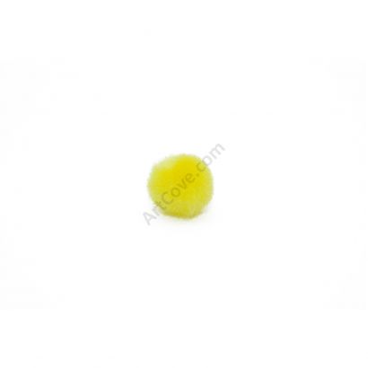 yellow craft pom pom balls bulk .75 inches single