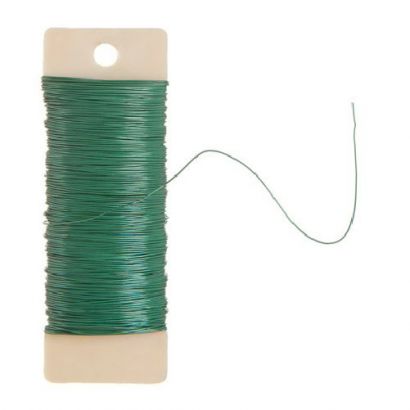 22 Gauge Green Floral Paddle Wire 38 yards