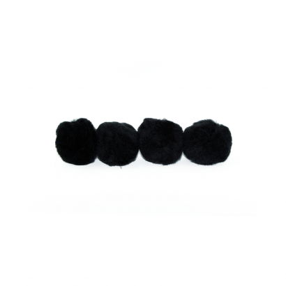 black craft pom pom balls bulk 2.5 inch