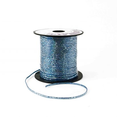holographic blue lanyard cord