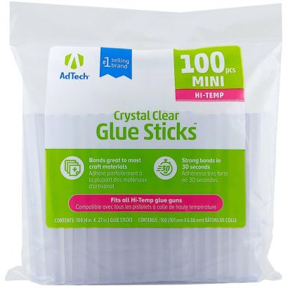 AdTech High-Temp Mini Glue Sticks Bulk 100 Pieces