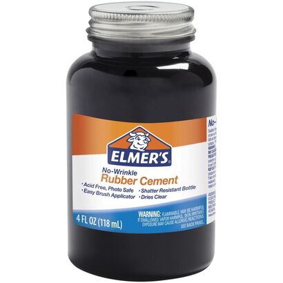 Elmer's No-Wrinkle Rubber Cement 4oz