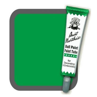 Aunt Martha's Ballpoint Paint Tube Green
