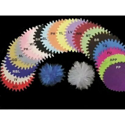 Wine Tulle Circle 9 inch Pointed Edge