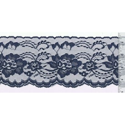 4 Inch Flat Lace Navy Blue