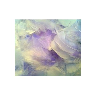 Lavender Fluff Marabo Craft Feathers 14 Grams