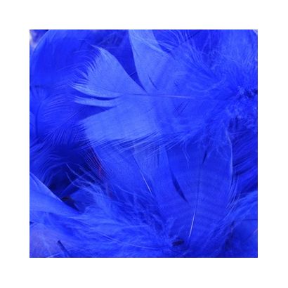 Royal Blue Fluff Marabo Craft Feathers 14 Grams