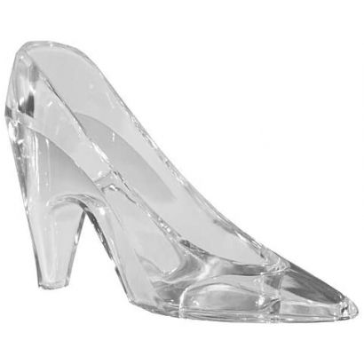 Mini Clear Plastic High Heel Cinderella Slipper