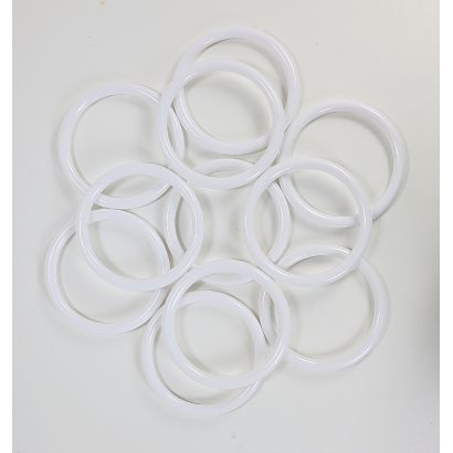 3 Inch White Plastic Rings